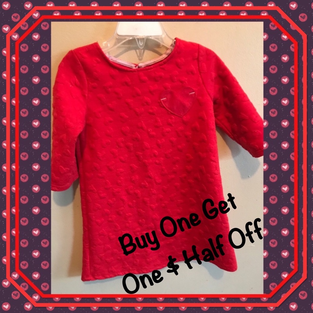 ❤️Cat & Jack❤️❤️❤️Red Heart Dress❤️